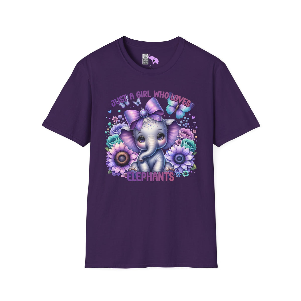Just A Girl Who Loves Elephants Adult T-shirt