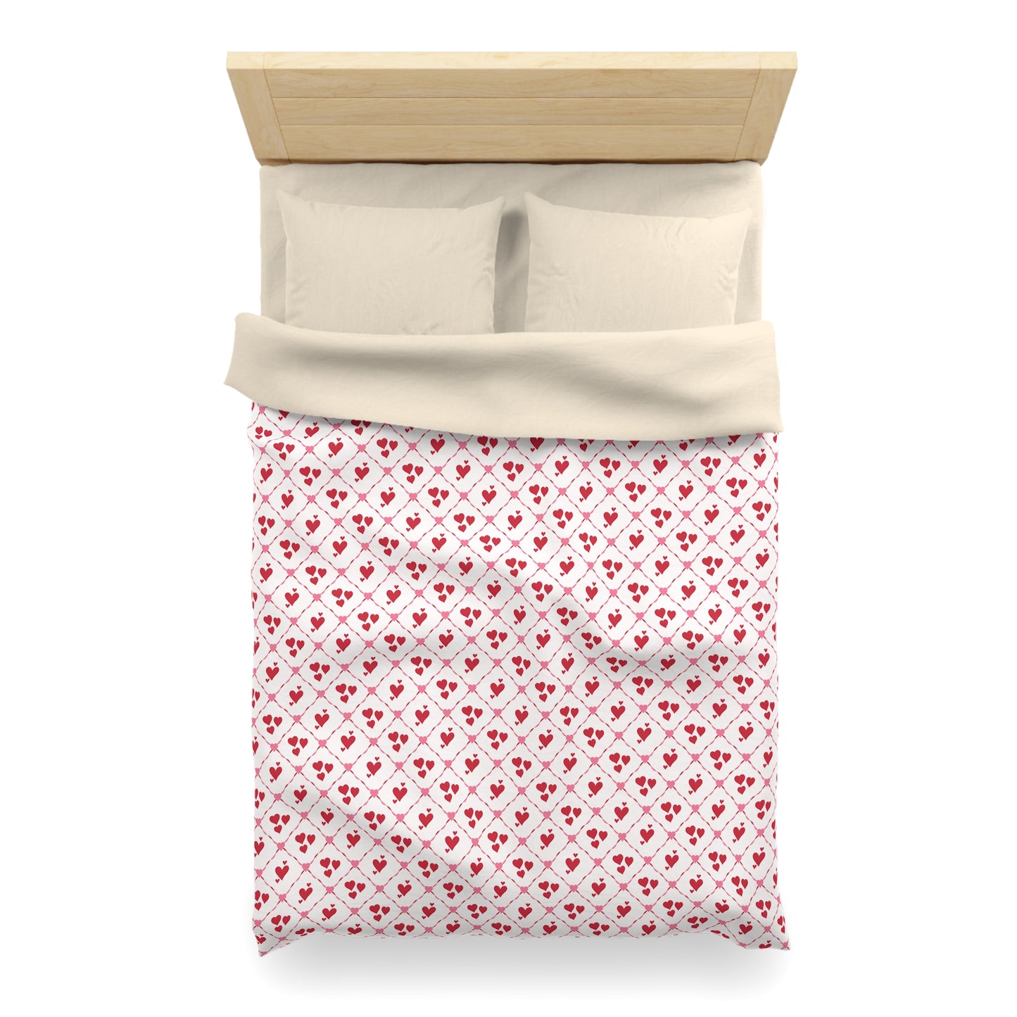 Cupid’s Lattice Microfiber Duvet Cover