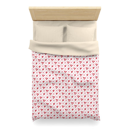 Cupid’s Lattice Microfiber Duvet Cover