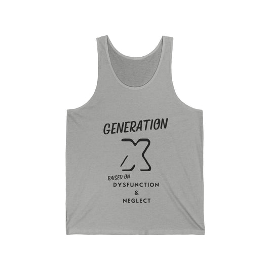 GenX Dysfunction and Neglect Unisex Jersey Tank