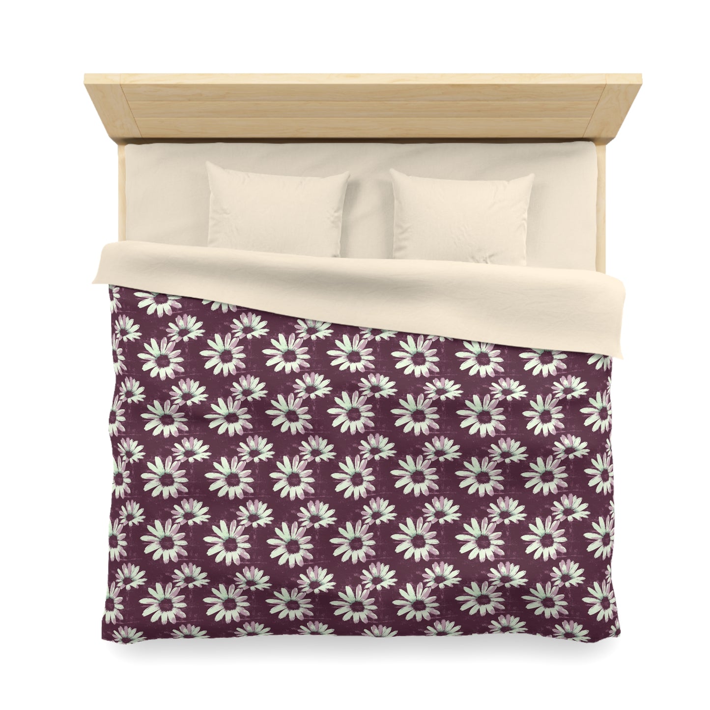 Purple Tide Petals Microfiber Duvet Cover