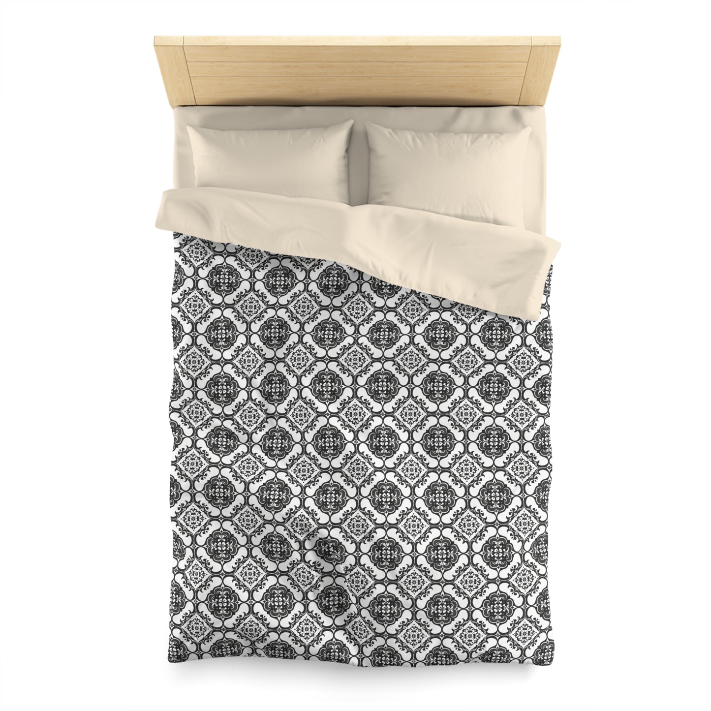 Ornamental Symmetry Microfiber Duvet Cover