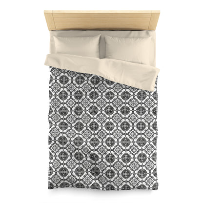 Ornamental Symmetry Microfiber Duvet Cover