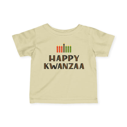 Happy Kwanzaa (Kinara) Infant Soft T-Shirt