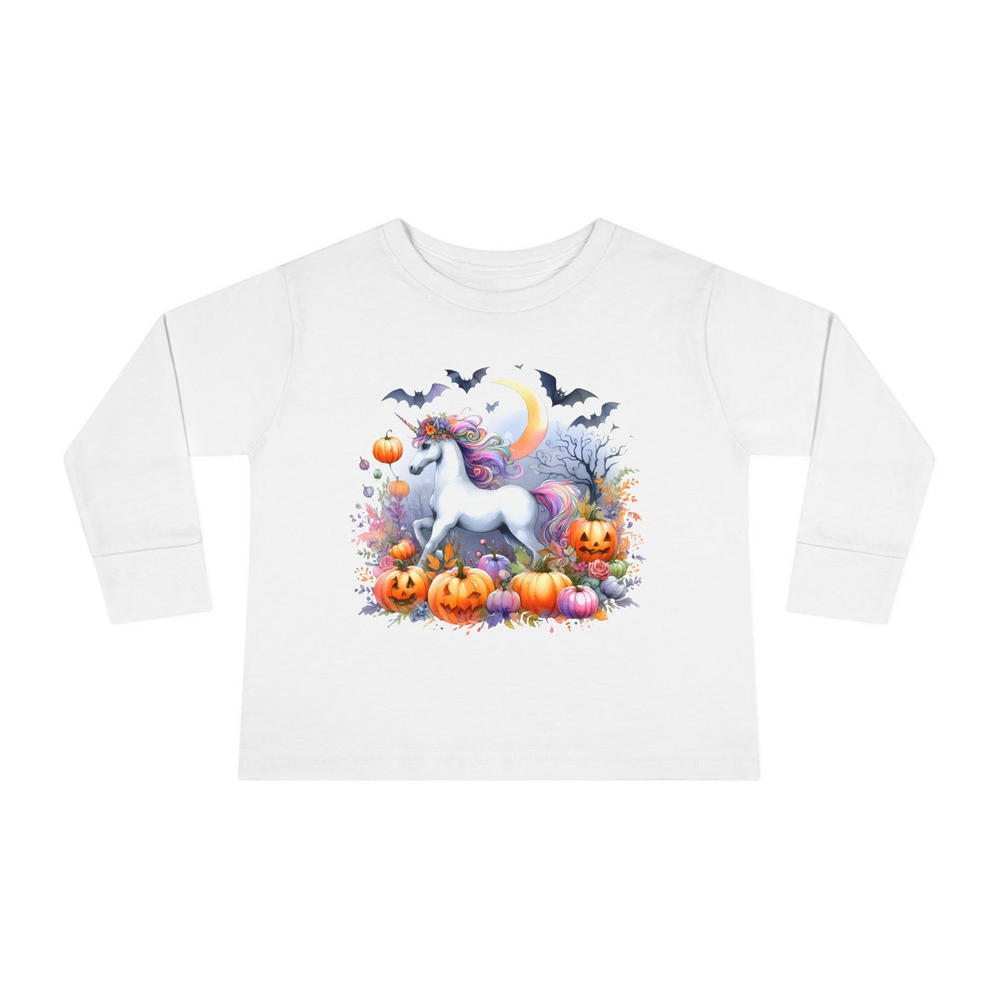 Halloween Unicorn Toddler Long Sleeve Tee
