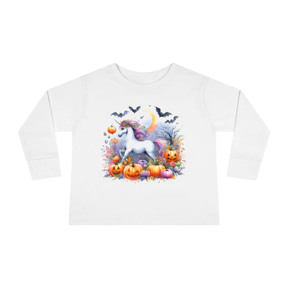 Halloween Unicorn Toddler Long Sleeve Tee