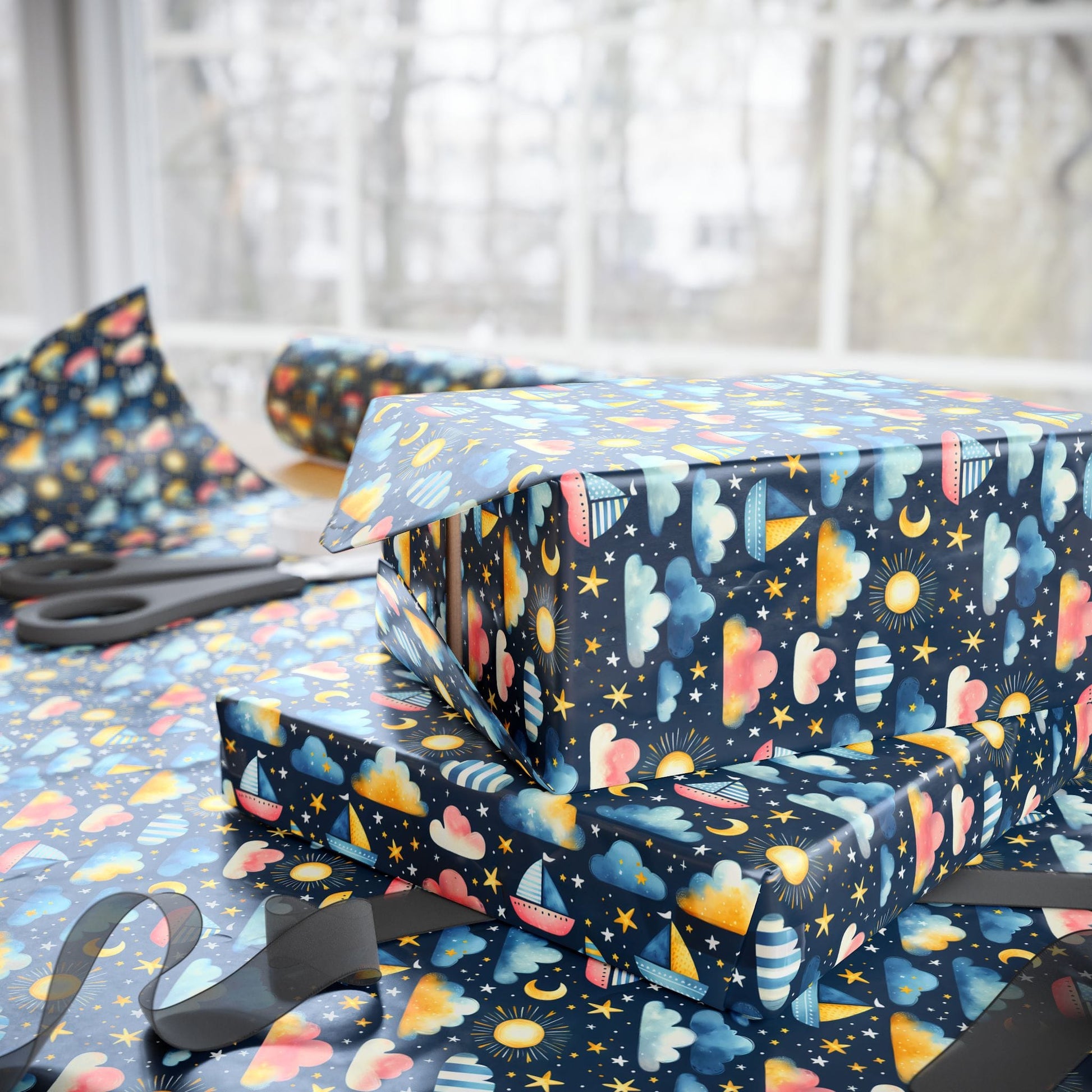 Night Sail Dreams Wrapping Paper