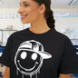 Melty Smiley Face w/Hat Women's Boxy Tee