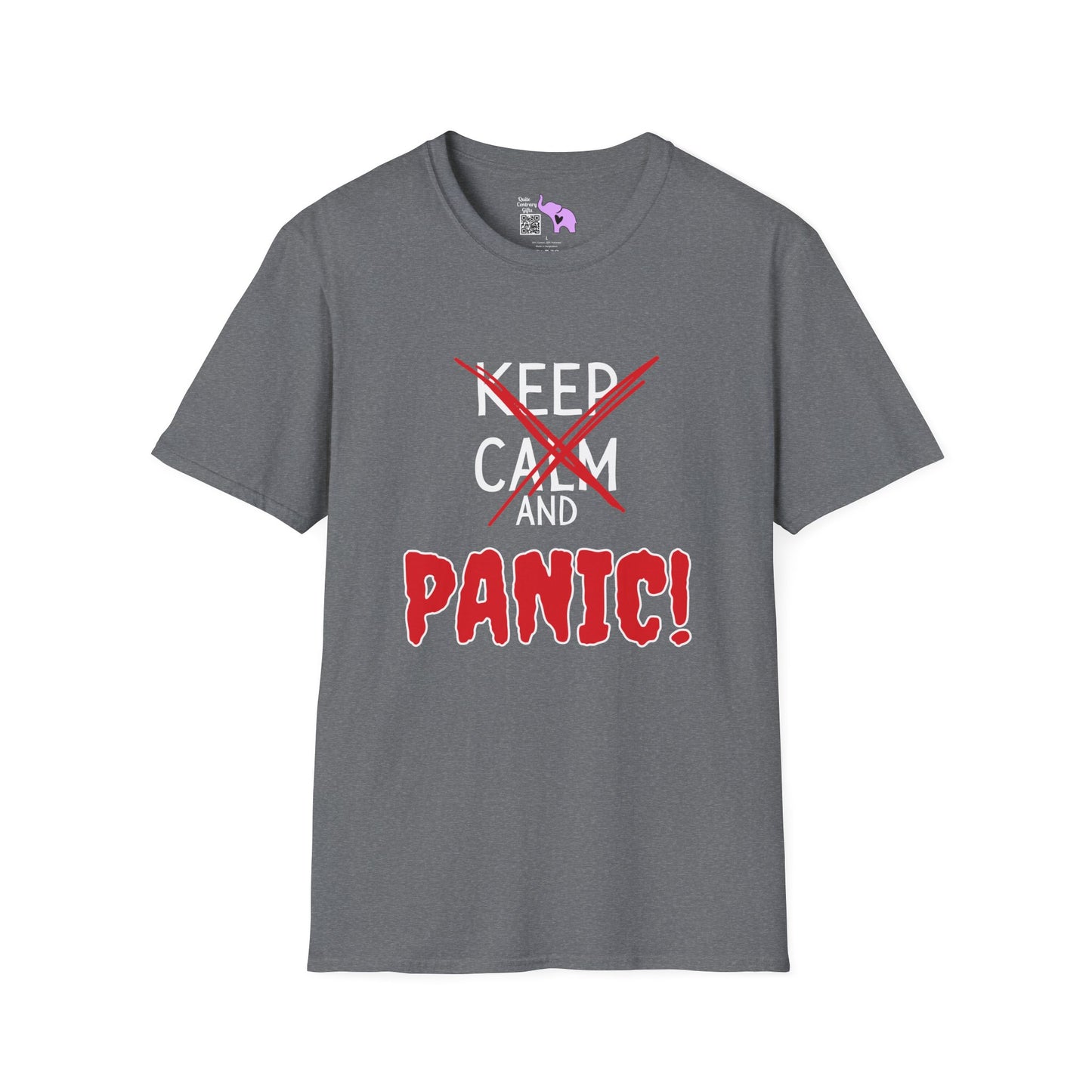Keep Calm and Panic Adult T-shirt