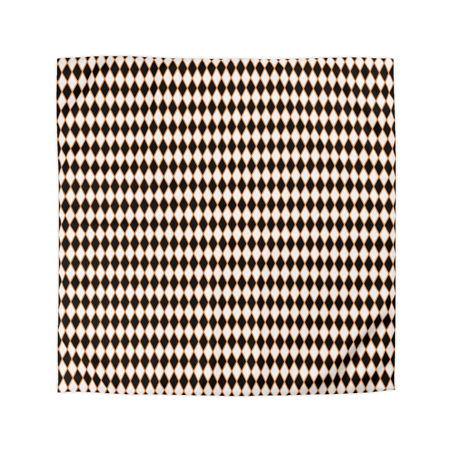 Midnight Ember Harlequin Microfiber Duvet Cover
