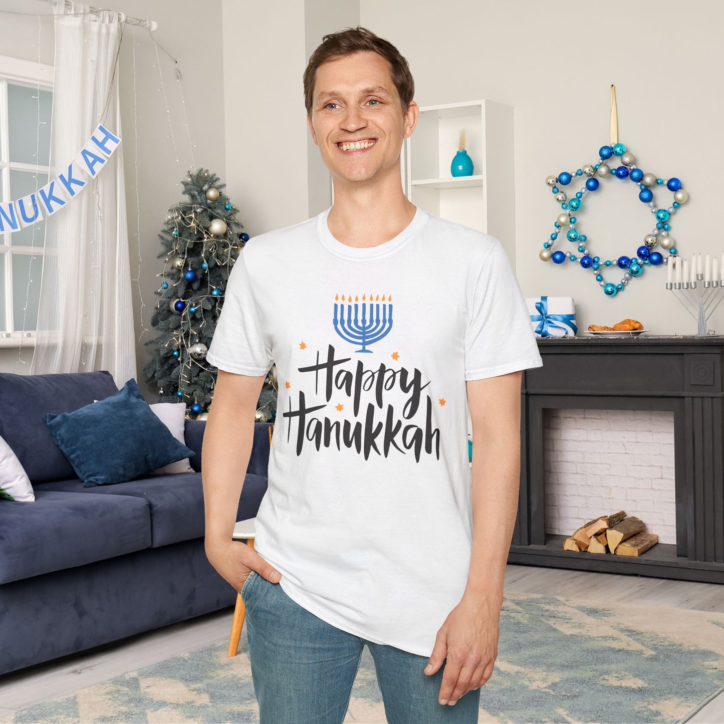 Happy Hanukkah 6 Adult T-shirt