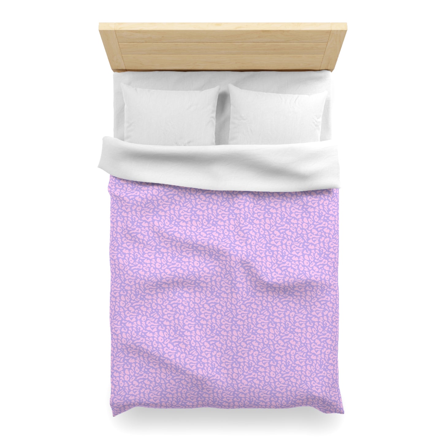 Cotton Candy Cheetah Microfiber Duvet Cover