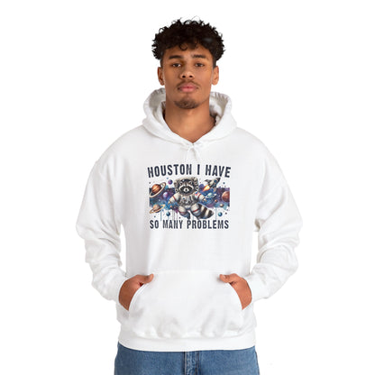 Houston I Have So Many Problems (Panda) Heavy Blend™ Hooded Sweatshirt