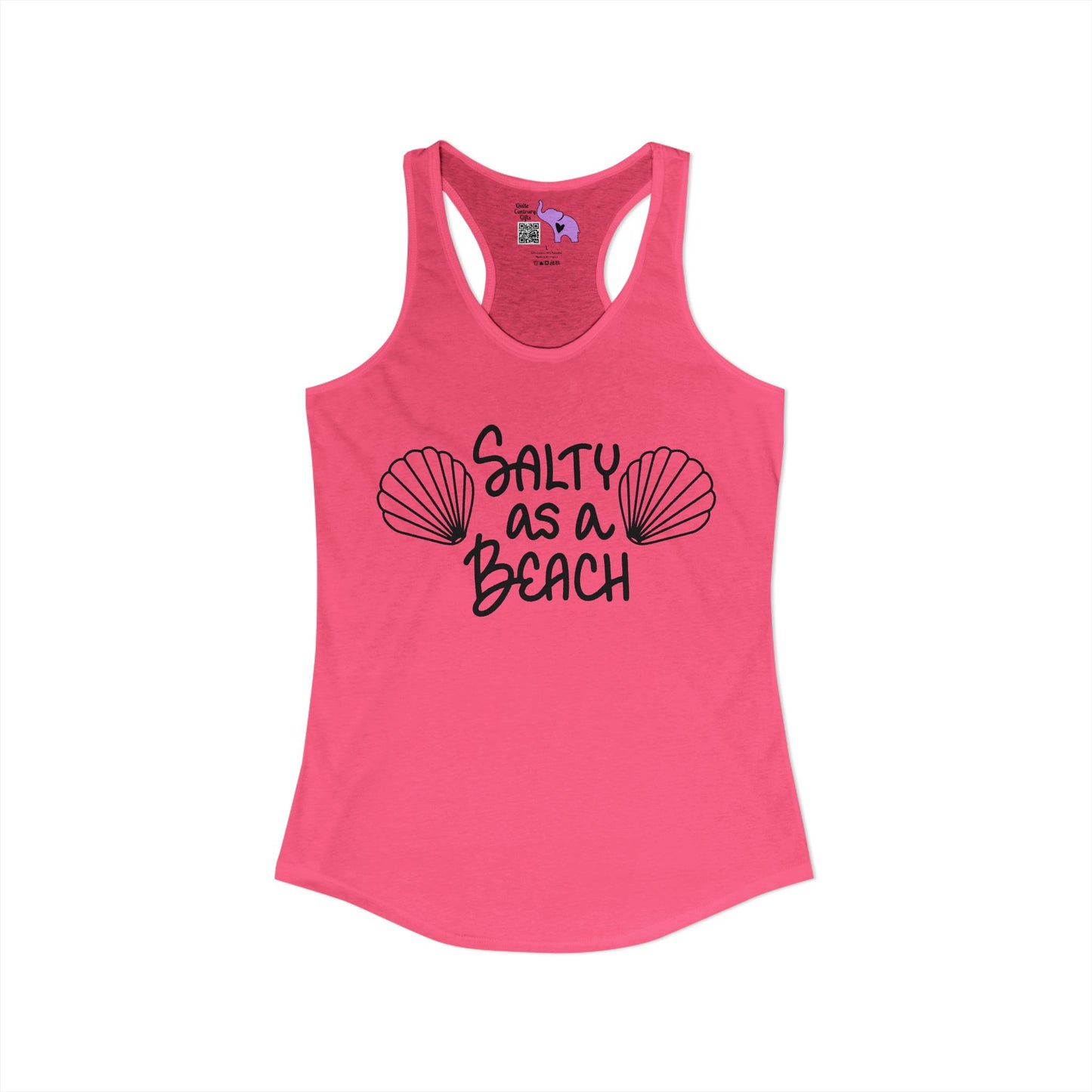 Salty As A Beach Women's Ideal Racerback Tank