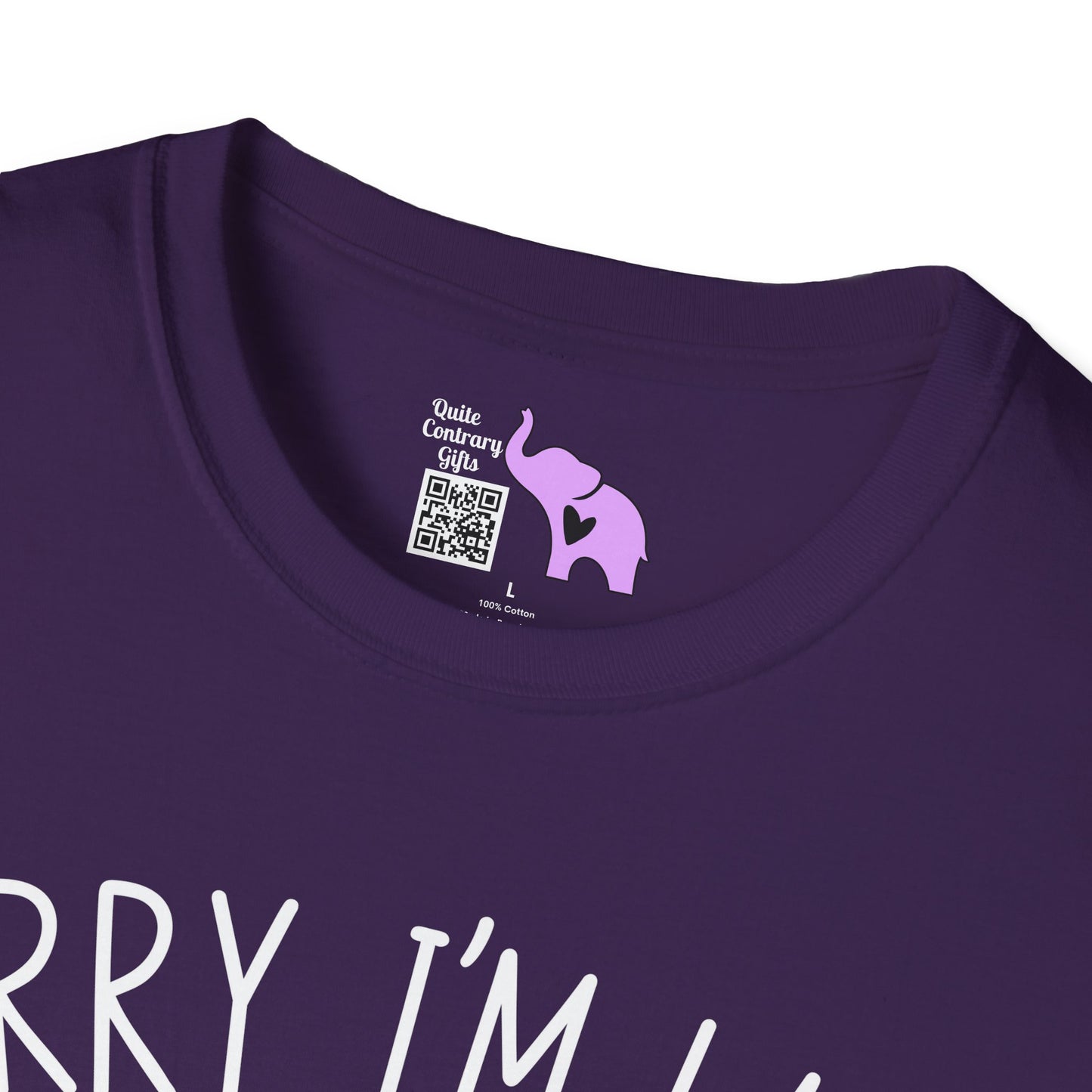 Sorry I'm Late My Cat Was Sitting On Me Adult T-shirt