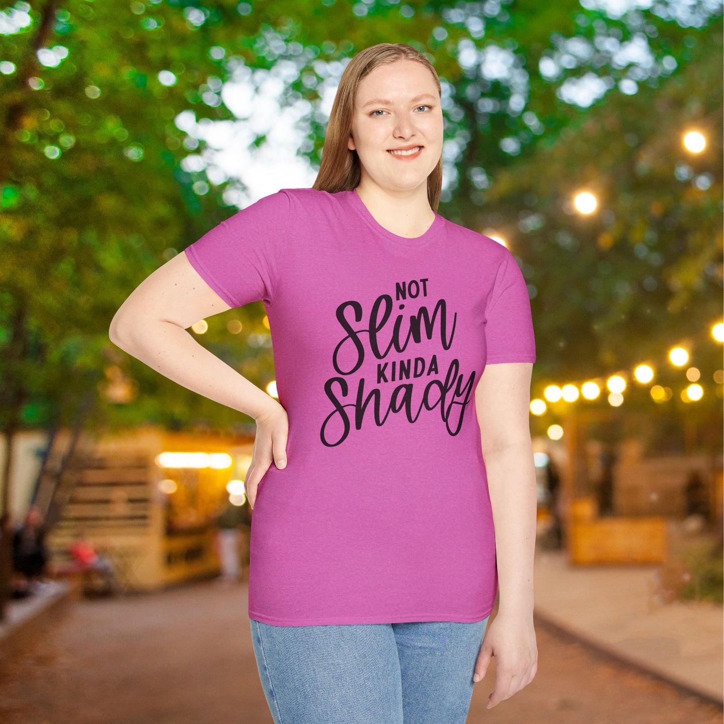 Not Slim Kinda Shady Adult T-shirt