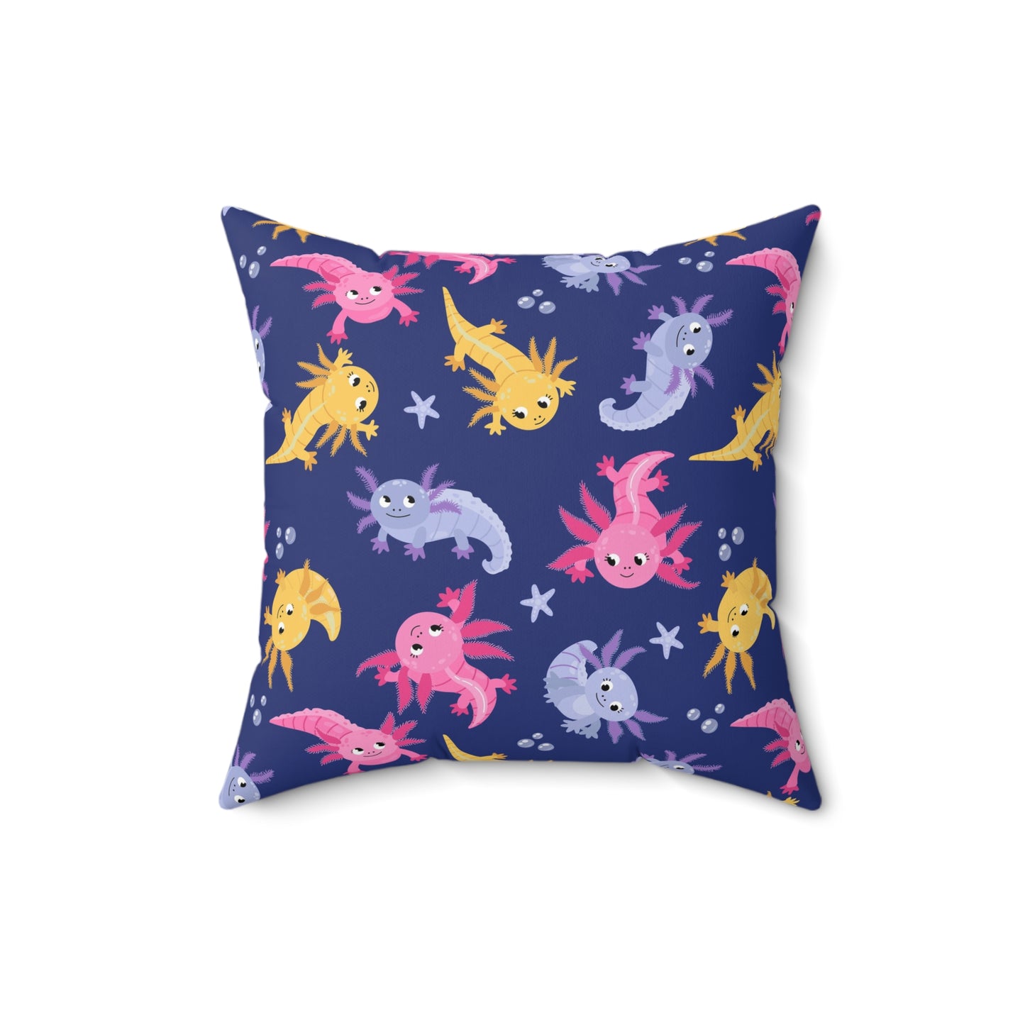 Axolotl Lagoon Throw Pillow