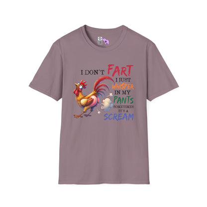 I Don't Fart I Just Whisper in my Pants... Adult T-shirt