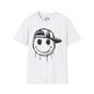 Melty Smiley Face w/Hat Adult T-shirt