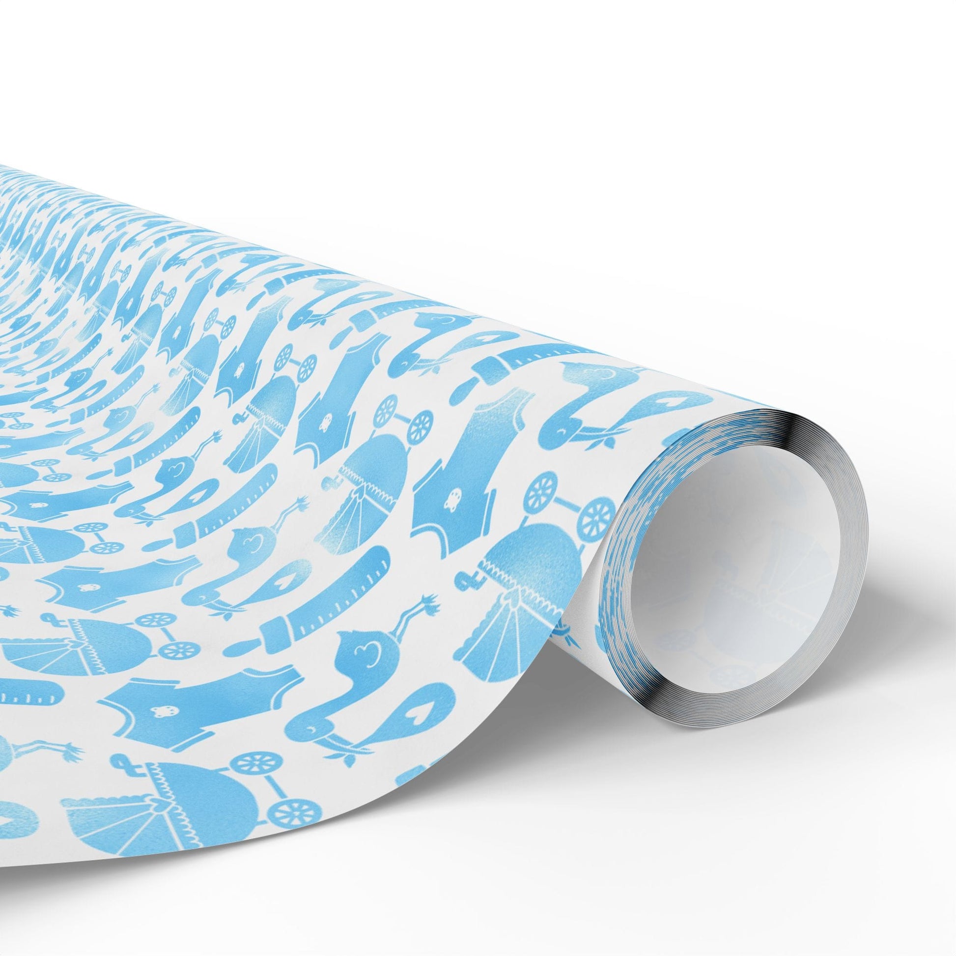 Baby Boy Keepsakes Wrapping Paper