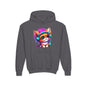 Cool Kitten w/Headphones Youth Hoodie