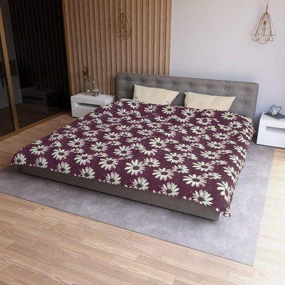 Purple Tide Petals Microfiber Duvet Cover