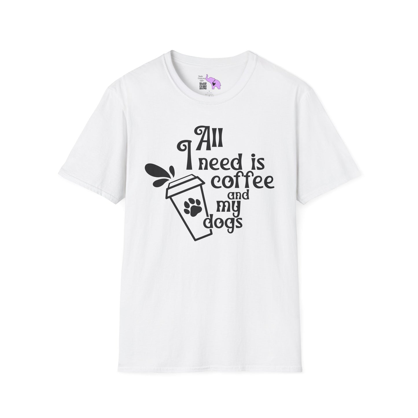 All I Need is Coffee and My Dogss Adult T-shirt