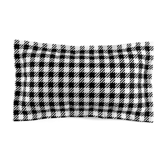 Black & White Balance Microfiber Pillow Sham