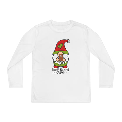 Cookie Baking Crew Gnome Youth Long Sleeve Tee