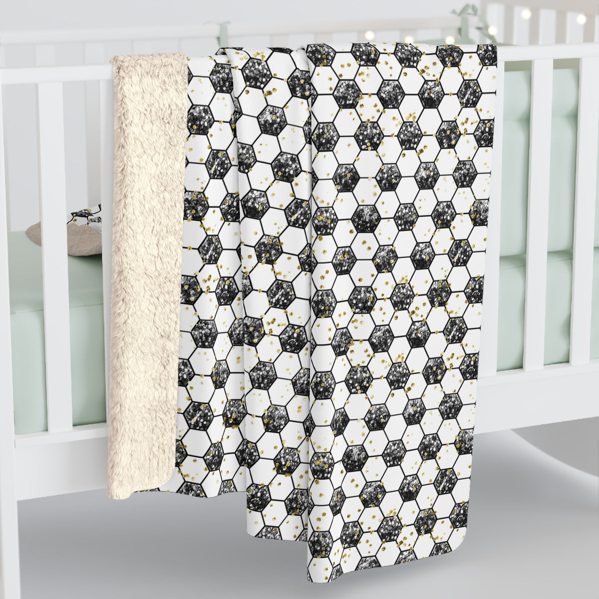 Soccer Gold Rush Fleece Blanket