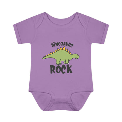Dinosaurs Rock Baby Rib Bodysuit