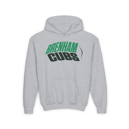 Brenham Cubs (Angled) Mascot Youth Heavy Blend Hoodie