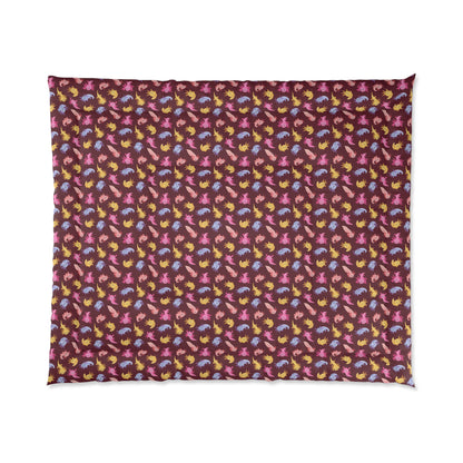 Crimson Axolotls Comforter