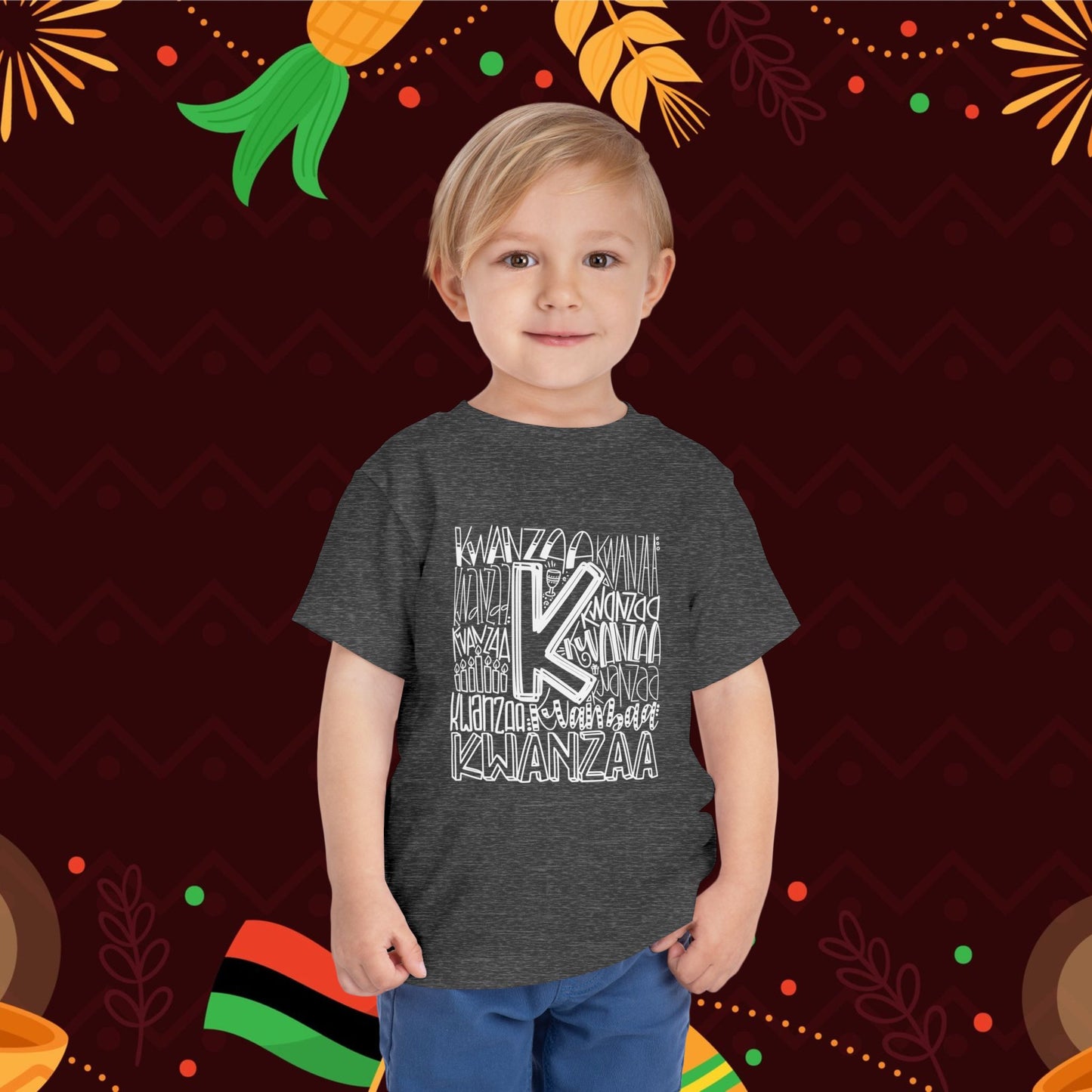 Kwanzaa Wordcloud Toddler Tee