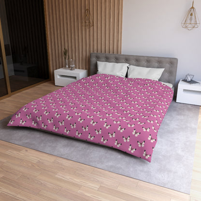 Blush Flutter Microfiber Duvet Cover