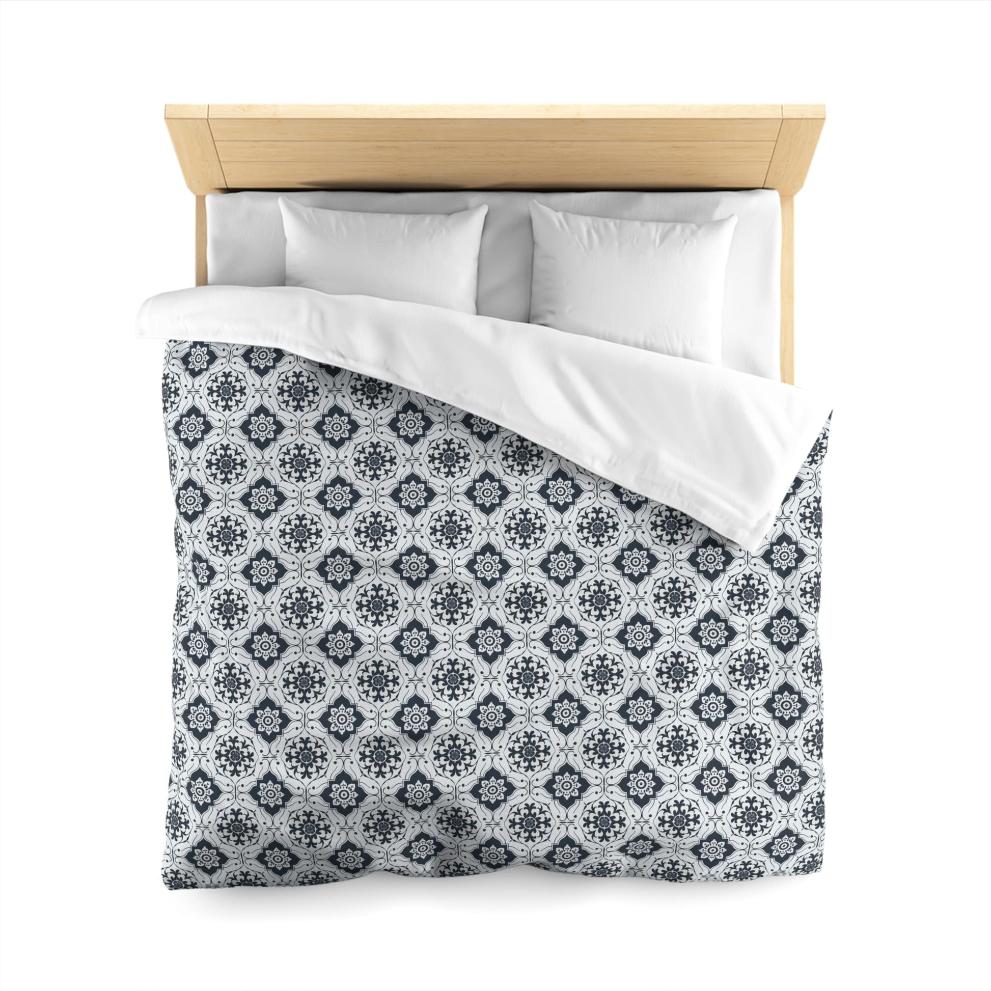 Lisbon Noir Microfiber Duvet Cover