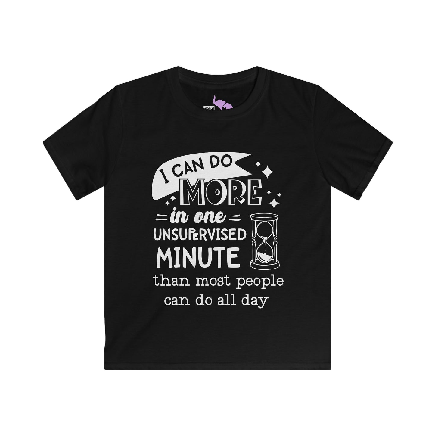 I Can Do More In One Unsupervised Minute... Youth Softstyle Tee