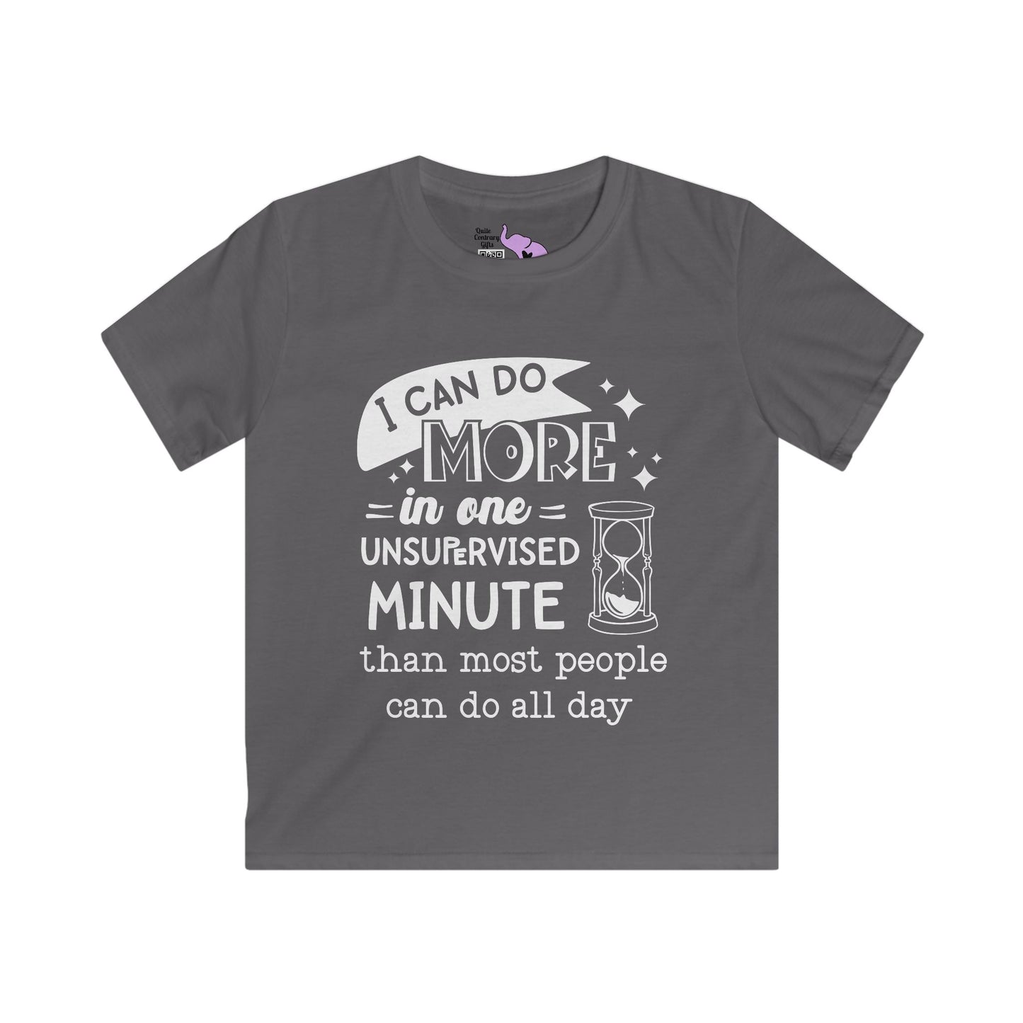 I Can Do More In One Unsupervised Minute... Youth Softstyle Tee