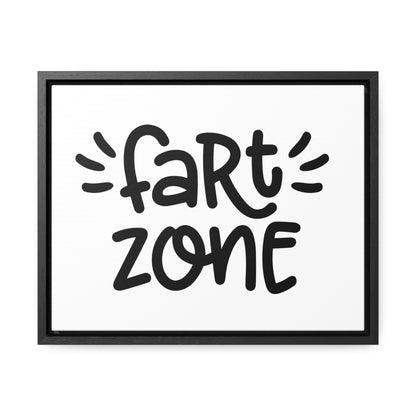 Fart Zone Canvas Wraps, Horizontal Frame