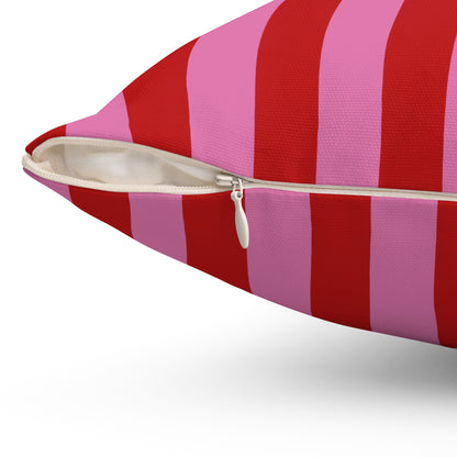Be Mine Stripes Throw Pillow