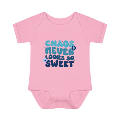 Chaos Never Looked So Sweet Infant Baby Rib Bodysuit