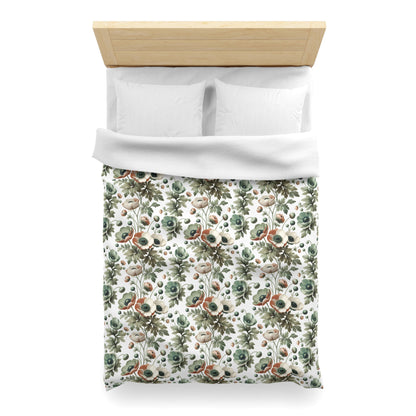 Whimsy In Bloom Microfiber Duvet Cover