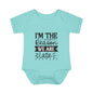 I'm The Reason We Are Late Infant Baby Rib Bodysuit