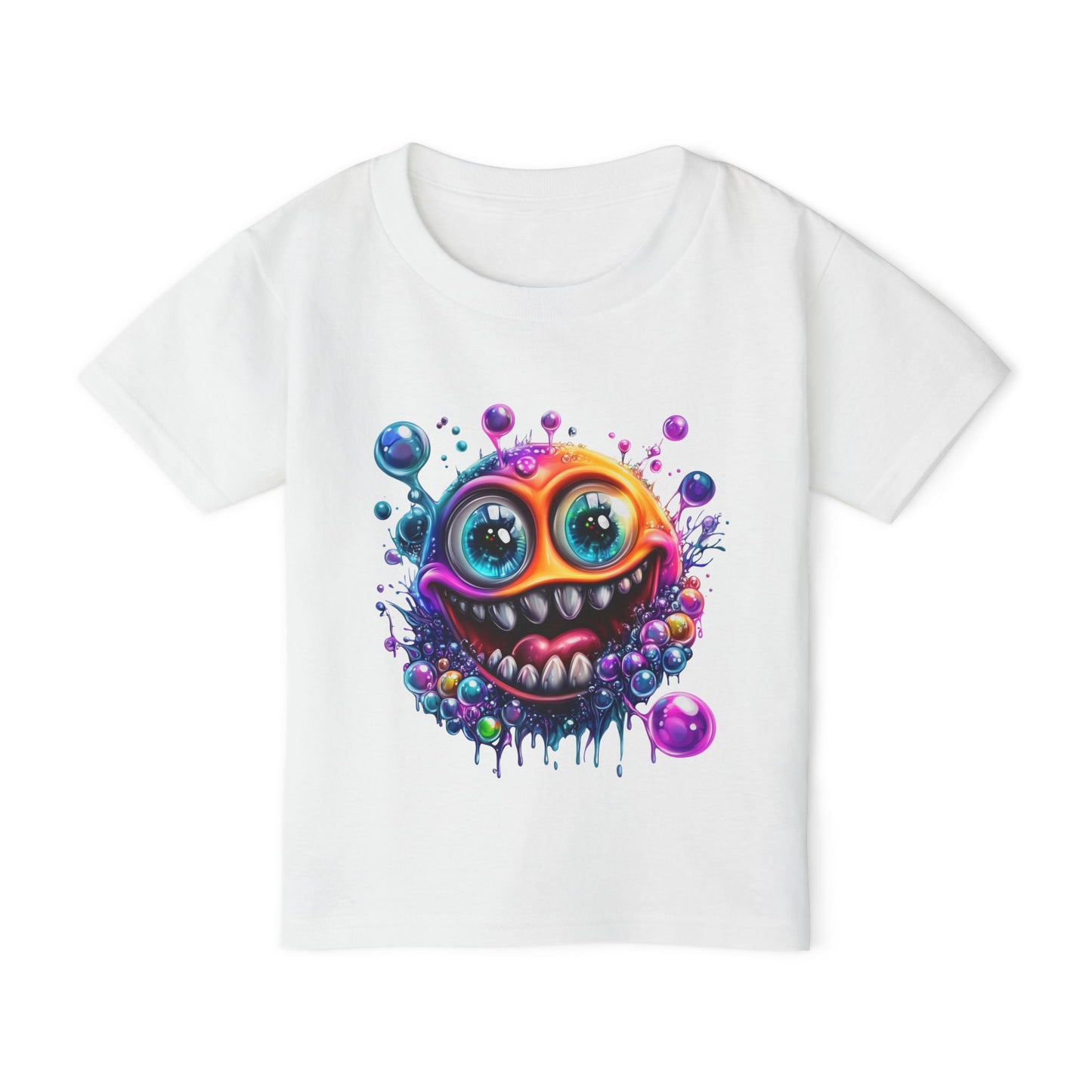Bubbly Monster Heavy Cotton™ Toddler T-shirt