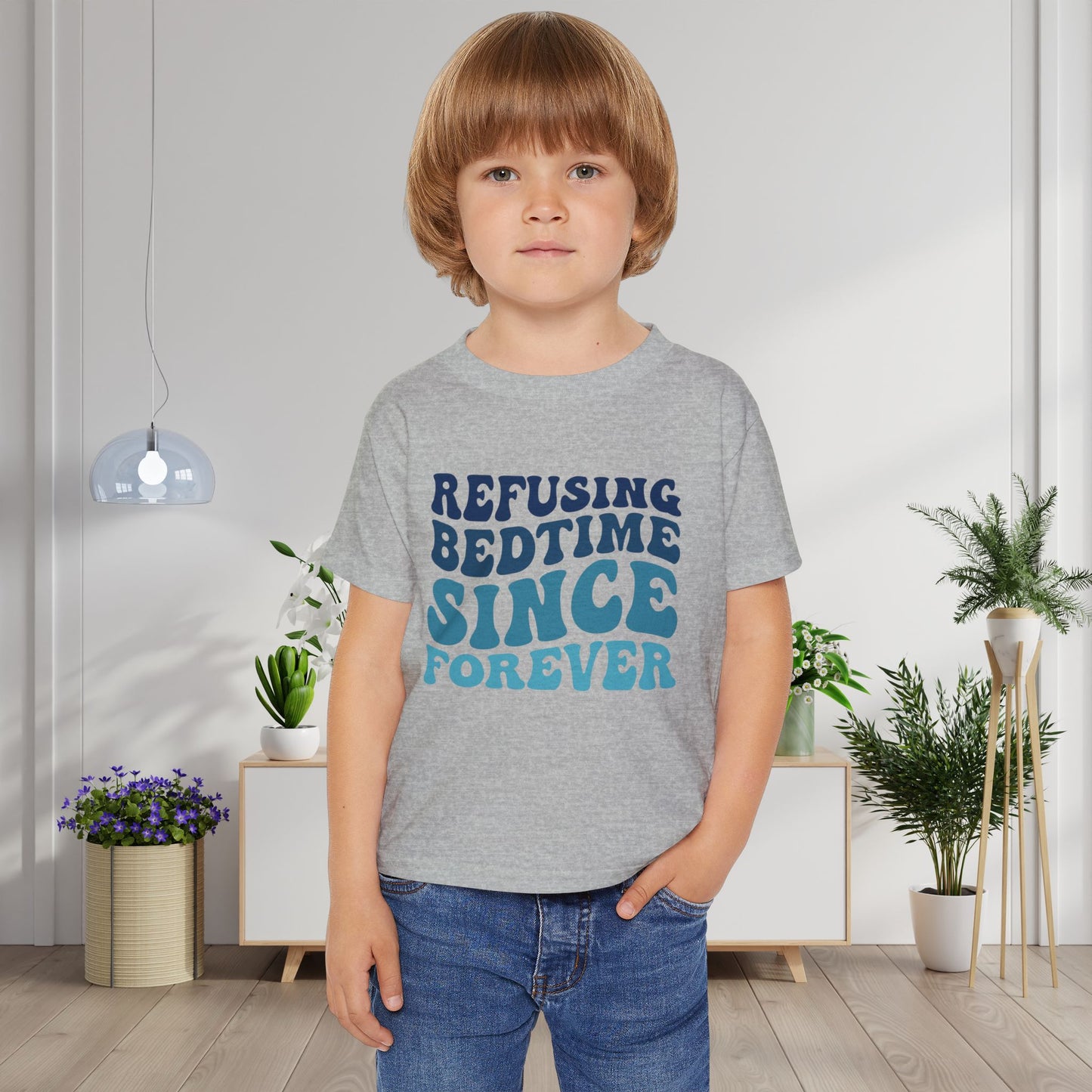 Refusing Bedtime Since Forever Heavy Cotton™ Toddler T-shirt