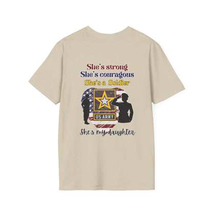 Proud Mom of US Army Soldier Daughter T-shirt