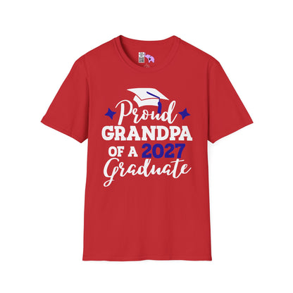 Proud Grandpa of a 2027 Graduate Adult T-shirt