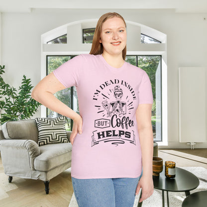 I'm Dead Inside But Coffee Helps Adult T-shirt