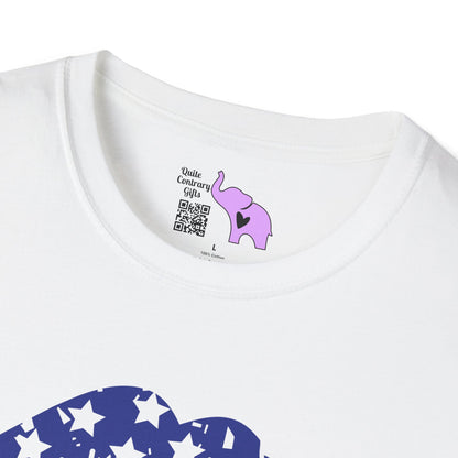 American Mama (Grunge Lips) Adult T-shirt