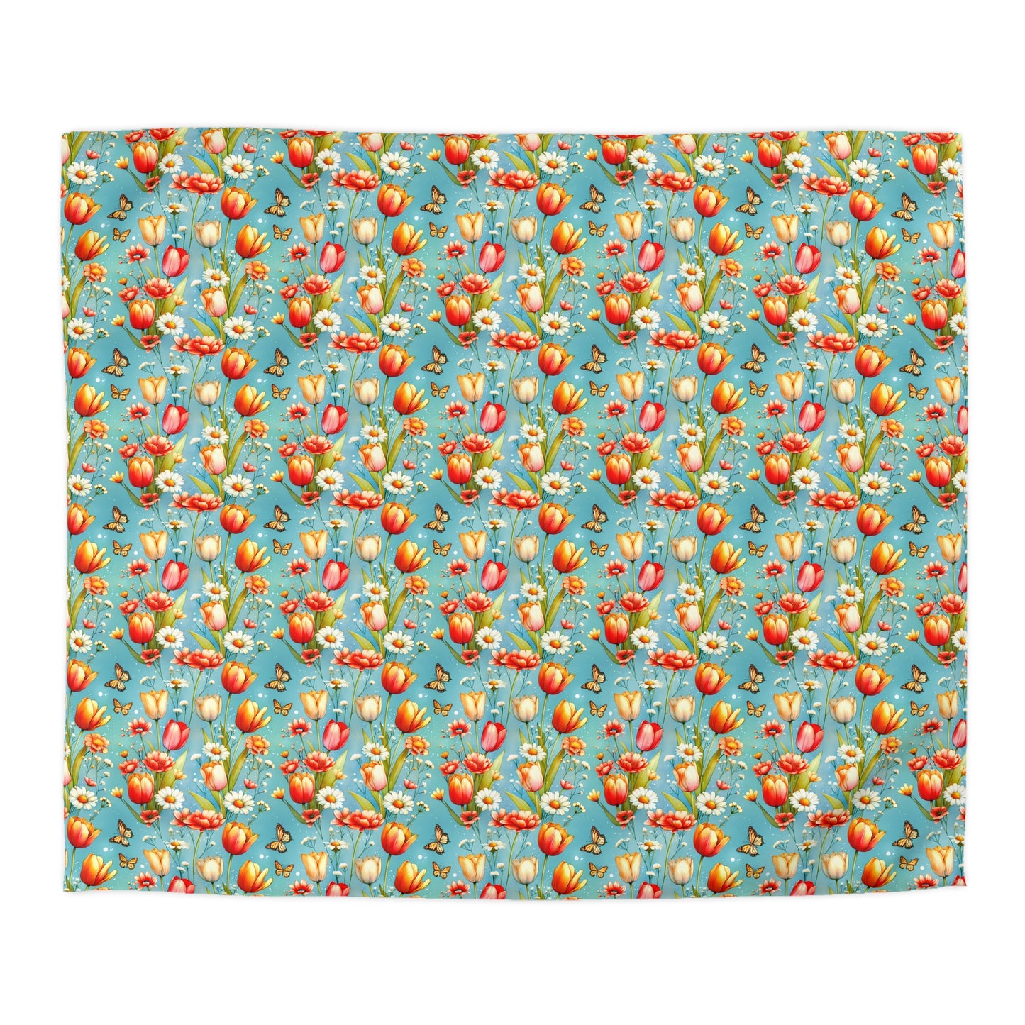 Butterfly Bloom Microfiber Duvet Cover